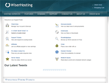Tablet Screenshot of client.wiserhosting.com